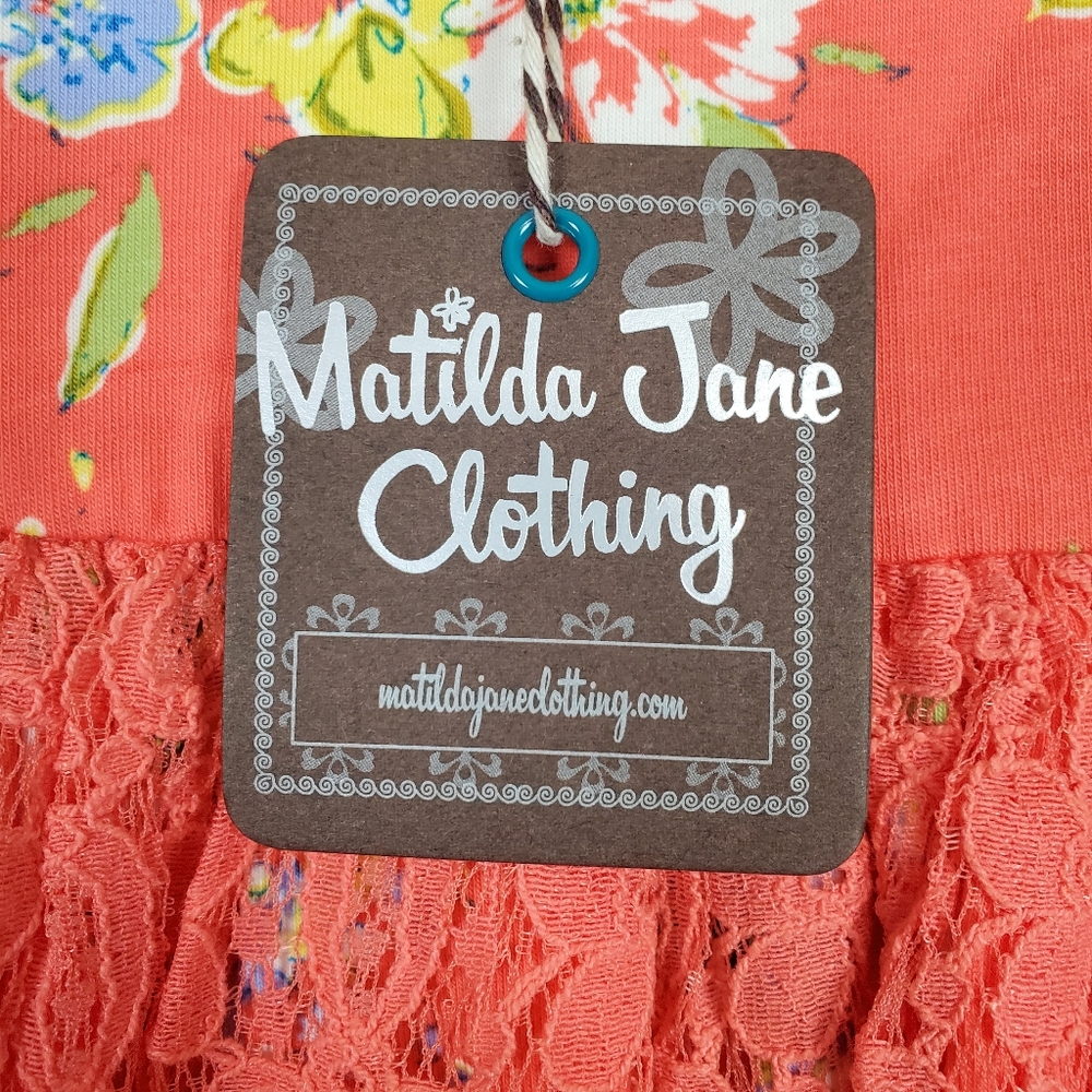 Matilda Jane NWT Layla dress toddler Size 2 floral print lace sleeveless - Picture 5 of 5